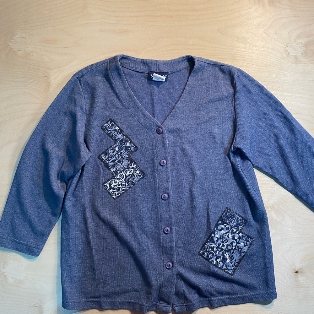 L.A. Gold Button Down Blouse XL (BR)